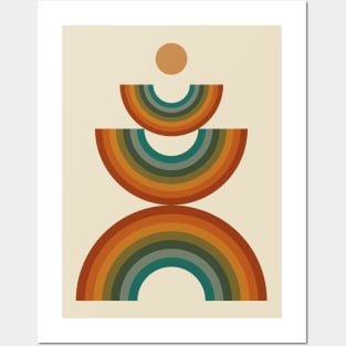 Minimalist Boho Rainbow Posters and Art